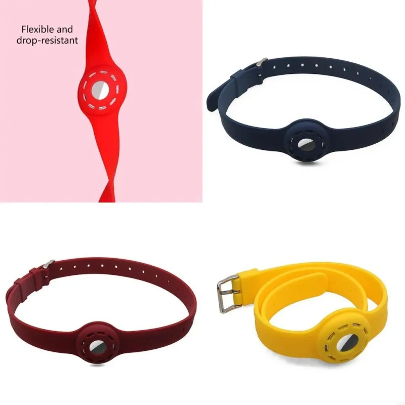 Pet Silicone Collar for Locator Protective for Case Holder Cats Adjustable Co