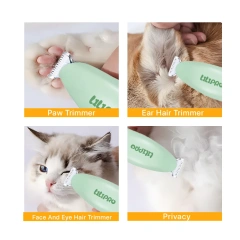 LILIPRO PT206 Professional Electric Cordless Dog Paw Shaver Rechargeable Quiet Pet Hair Trimmer Portable Cat Fur Grooming Kit