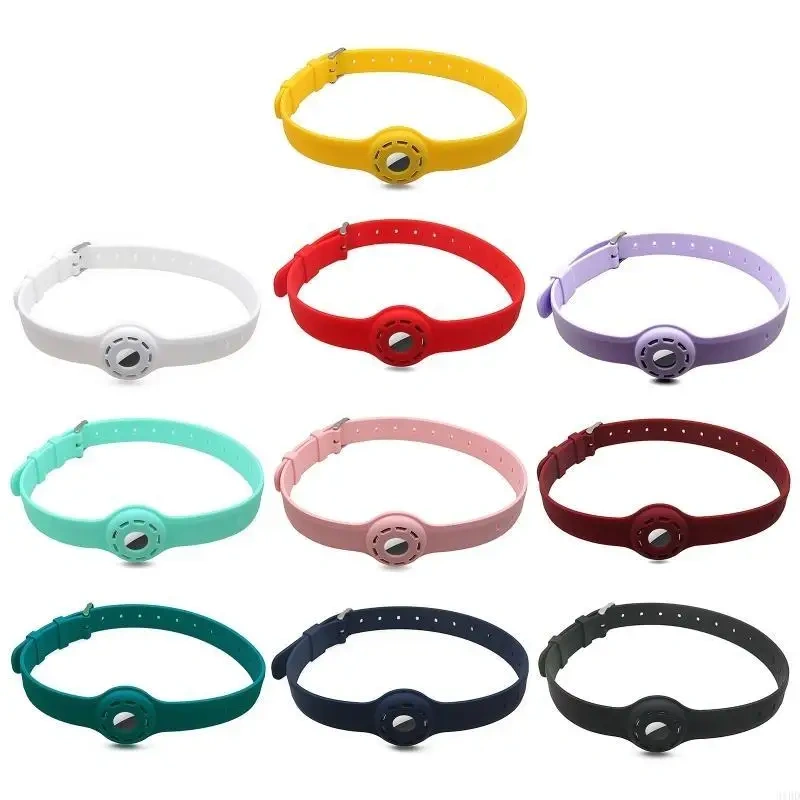 Pet Silicone Collar for Locator Protective for Case Holder Cats Adjustable Co