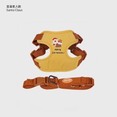 Christmas-themed dog harness