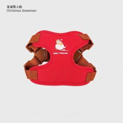 Christmas-themed dog harness