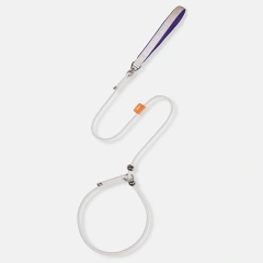 6mm Very Thin Ultra Fine Small Dog Leash Fashion Pet Round Rope Lead P Chain Collar With Handle Training Puppy Walking Leash