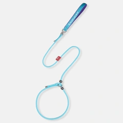 6mm Very Thin Ultra Fine Small Dog Leash Fashion Pet Round Rope Lead P Chain Collar With Handle Training Puppy Walking Leash