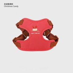 Christmas-themed dog harness