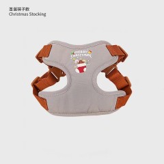 Christmas-themed dog harness