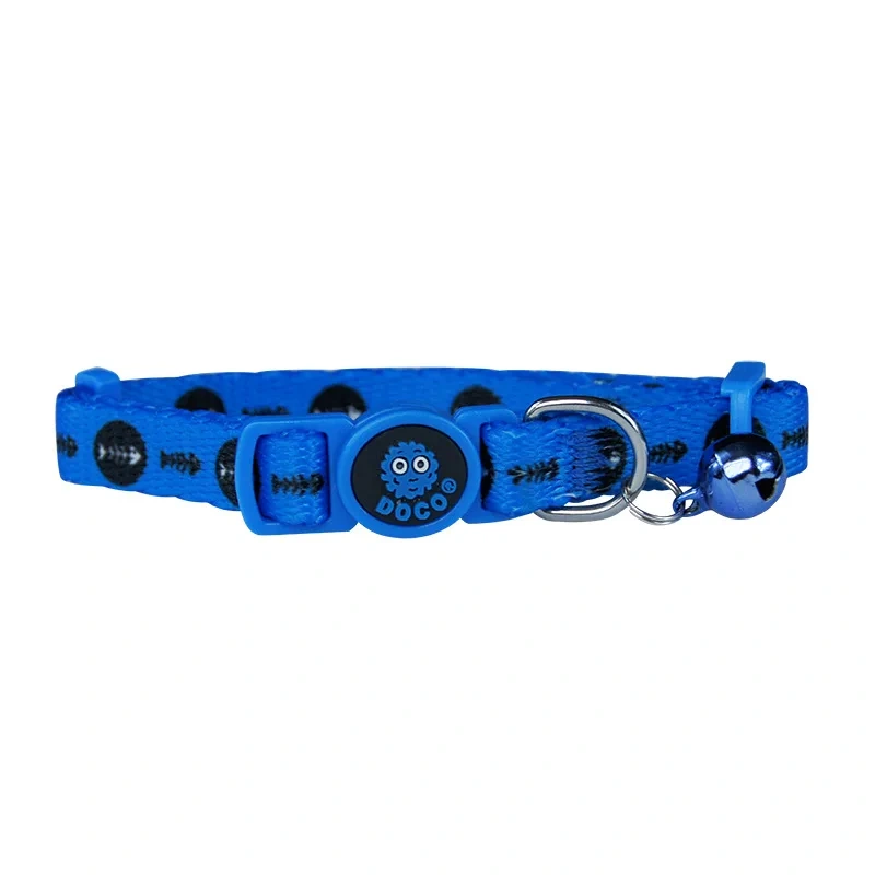 Juicepet Brand Hot Selling Style Polyester Printing Ring Cat Collars for Cat Cute Cat Buckle All Seasons Collar With Bell