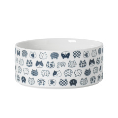 Ceramic bowl for pet cats