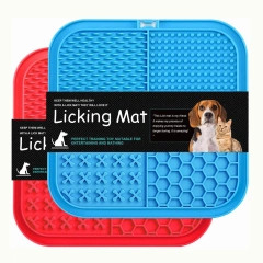 Custom Pet Pad Silicone Anxiety Relief Alternative Slow Eating Licking Mat Dog to Slow Feeder Dog Bowls