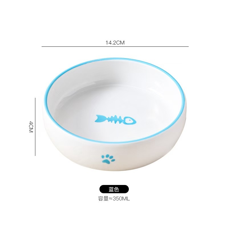 Ceramic bowl for pet cats