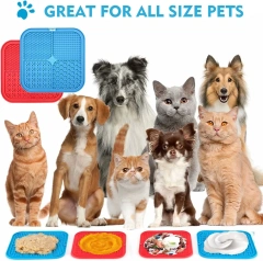 Custom Pet Pad Silicone Anxiety Relief Alternative Slow Eating Licking Mat Dog to Slow Feeder Dog Bowls