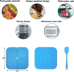 Custom Pet Pad Silicone Anxiety Relief Alternative Slow Eating Licking Mat Dog to Slow Feeder Dog Bowls