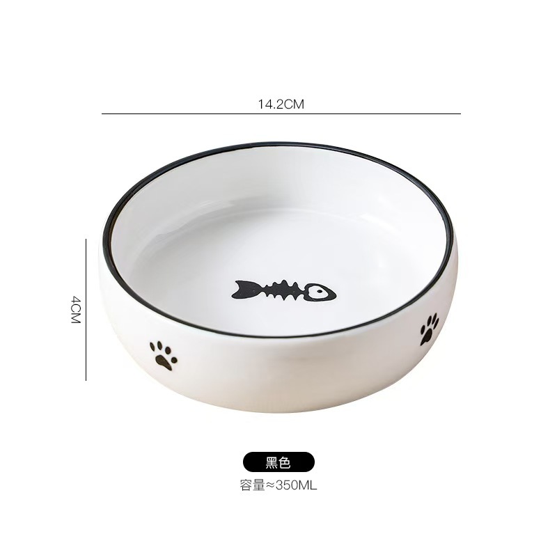 Ceramic bowl for pet cats