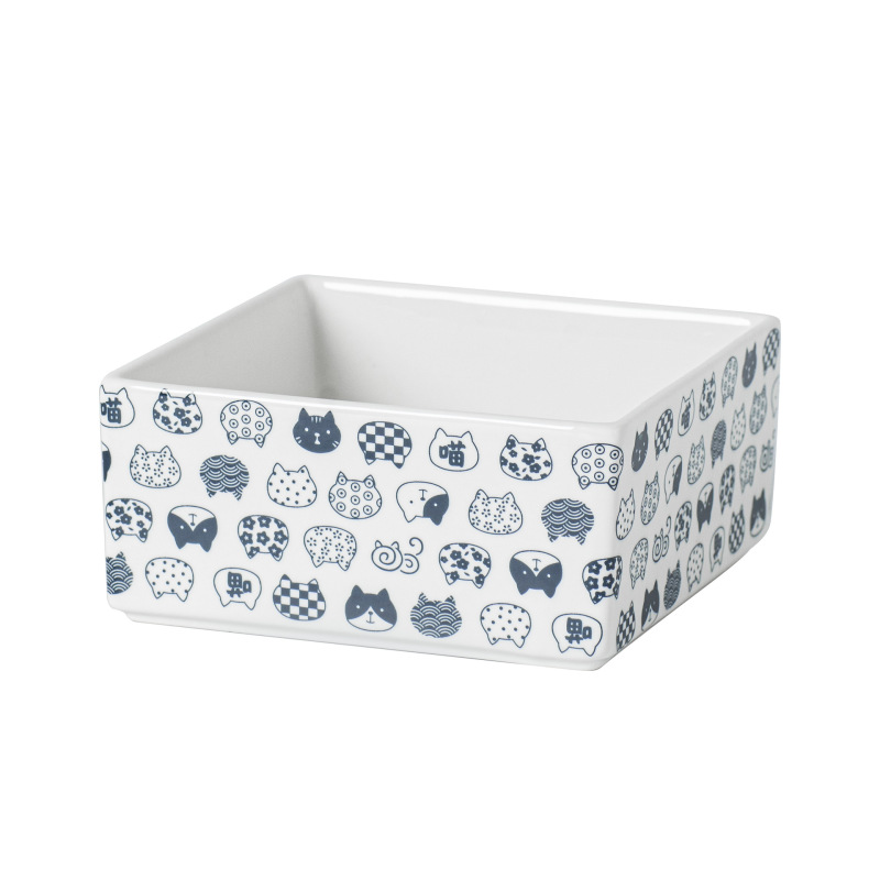 Ceramic bowl for pet cats