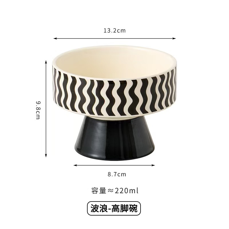 Ceramic bowl for pet cats