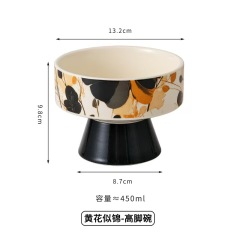 Ceramic bowl for pet cats