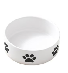 Cute Ceramic Bowls Custom Hand Painted Pet Bowl Dog Cat Food Water Bowl