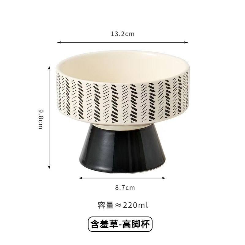 Ceramic bowl for pet cats