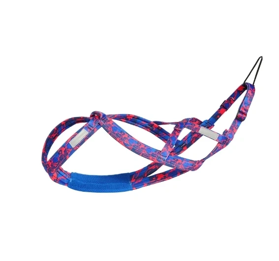 Dog Sledding Harness Durable Pet Weight Pulling Harnesses Reflective Training Vest Adjustable for Medium Large Dogs Skijoring