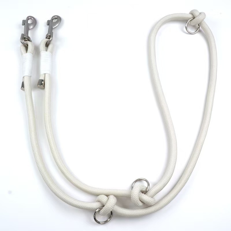 Multi Color Nylon Reflective Pet Double Head Leash