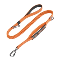 Custom Multi-functional Pet Car Safety Belt Dog Leash Durable Running Reflective Solid Ribbons Nylon Double Handle Adjustable