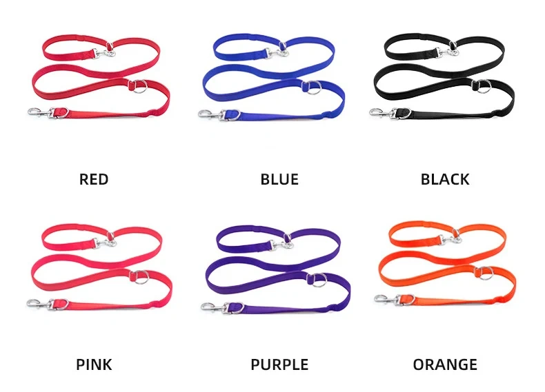 Nylon Multi Functional Pet Leads Rope Outdoor Running Pull Rope Double Headed Dog Leashes Rope