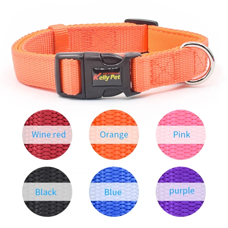OEM/ODM Customizable Nylon Dog Collar Durable Comfortable Neoprene Pet Collar Solid Modern/Cartoon Wholesale Pet Supplies