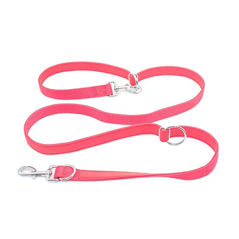 Nylon Multi Functional Pet Leads Rope Outdoor Running Pull Rope Double Headed Dog Leashes Rope