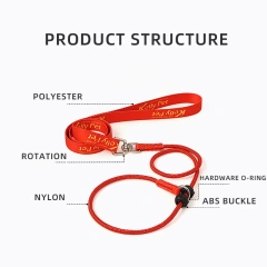 Luxury Nylon Dog Leash for Small Dogs Comfortable Custom Printed Pet Traction Rope for Outdoor Training Cartoon Wholesale
