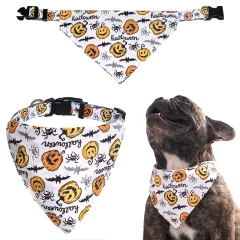 Halloween Dog Bandanas Dog Accessories for Small Large Dogs Cat Puppy Pet collar Pumpkin Skull Dogs Bandana 1Pc