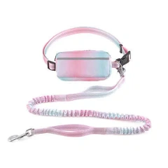 Hands Free Dog Leash with Bag Zipper Pouch Outdoor Pet Daily Product Handfree Dog Leash With Waist Bag Oxford Cloth Pet Supplies