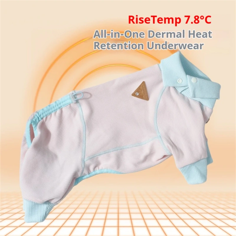 Cozy Dog Fleece Pajamas Snuggle Four-Legged Bodysuit with Belly Coverage Warm Puppy Clothes Thermal Dog Jumpsuit for Small Dogs