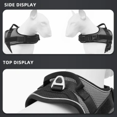 Adjustable Reflective Blast-Proof Nylon Cartoon Work Training Vest Tactical Dog Harness Medium Large Dogs Fashion Sport No-Pull