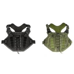 Customized Luxury Nylon Tactical Dog Harness Reflective Dog Chain Leash Medium Large Dogs Fashion Sport XL Outdoor Training Vest