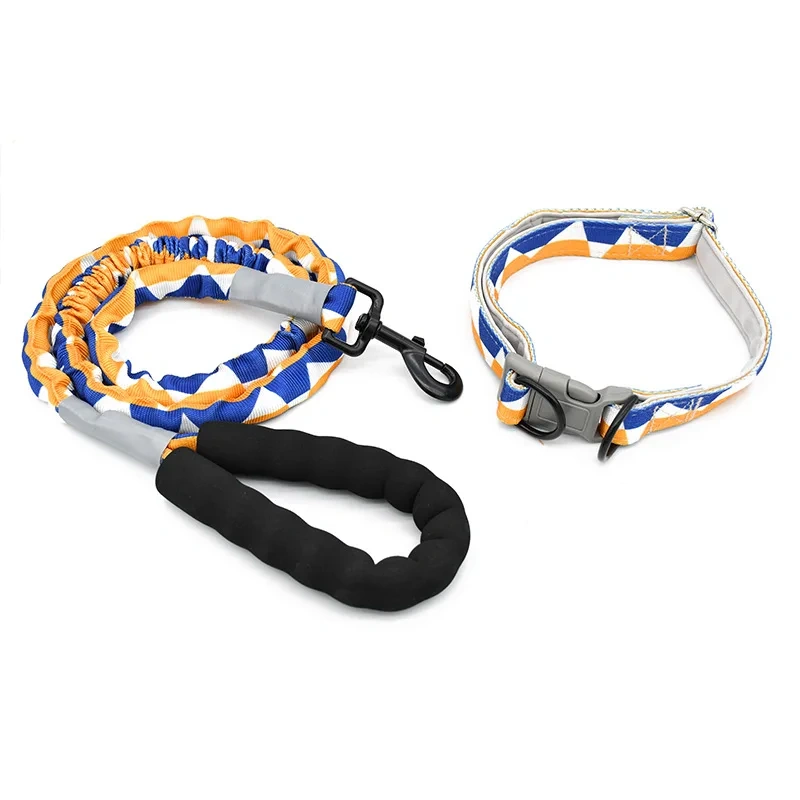 Anti slip large dog collar, retractable pet leash, explosion-proof, unbreakable dog chain, medium-sized dog