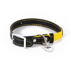 Vintage Leather Cat Collar Anti-Suffocation Stretch Waterproof Leather Cat Collar Pet Collar Suitable for Small Dogs and Cats