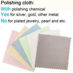 Custom Logo Embossed Soft Microfiber Polishing Cloth for Gold, Silver, and Jewelry
