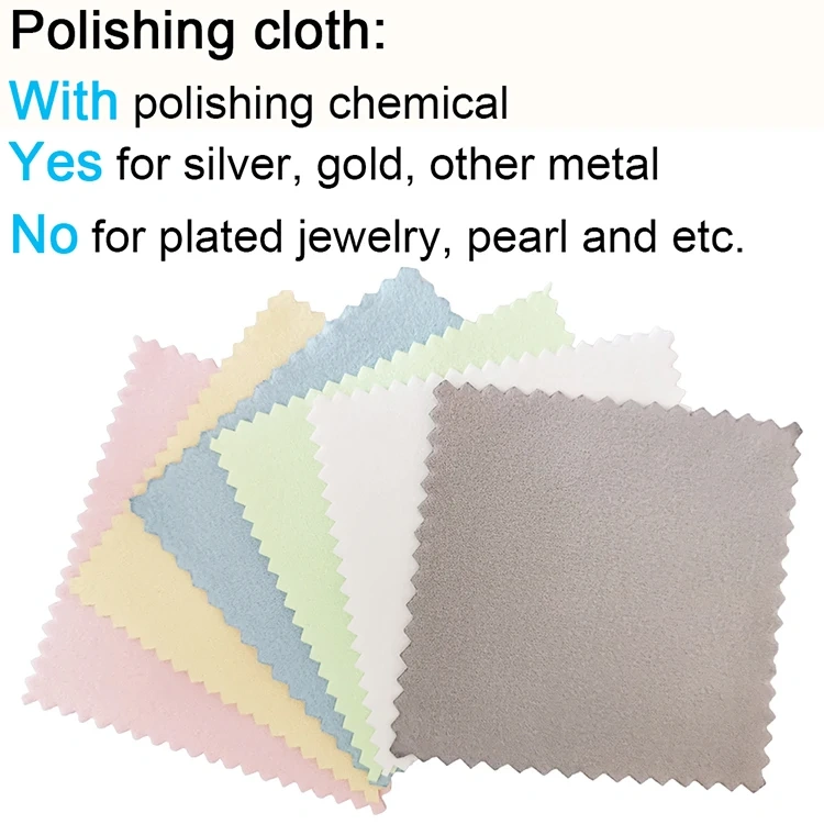 Custom Logo Embossed Soft Microfiber Polishing Cloth for Gold, Silver, and Jewelry