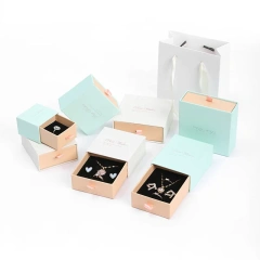Simple Portable Drawer Box Jewelry Packaging Box Ins Style Earring Ring Pendant Stud Earring Jewelry Box Drawer Box