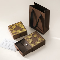 Eco-Friendly Custom Elegant Rigid Drawer Box Paper Packaging Package for Jewelry Craft Gift