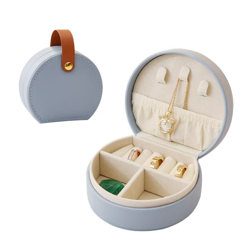 semi-circular jewelry storage box