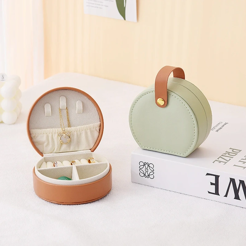 1PC, semi-circular jewelry storage box