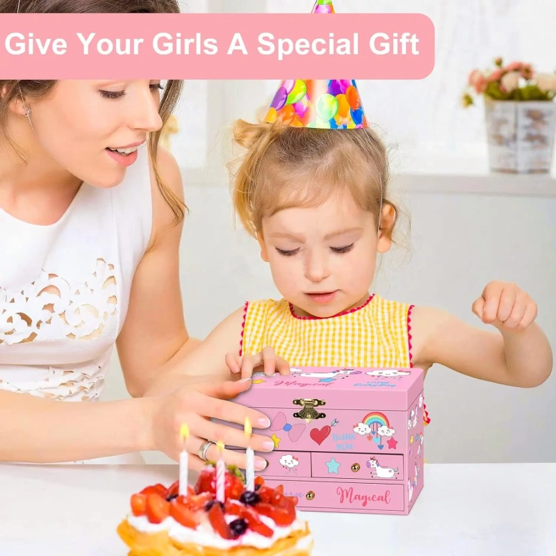 Ever Bright 2025 Customized 6-Inch Dancing Ballerina Music Jewelry Box Girls Birthday Gift for Kids