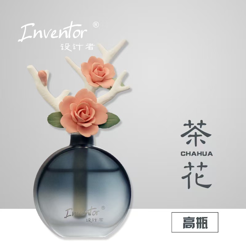 Ceramic floral fragrance diffuser, long-lasting scent for home use