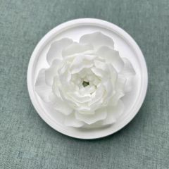 Handmade ceramic flower fragrance peony Dehua white porcelain flower