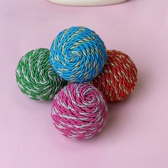 Cat-shaped nylon self-adhesive ball