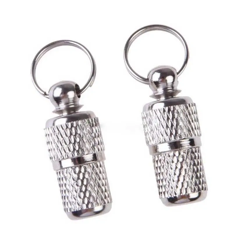 New For Dogs Cats Anti Lost Name Address Label Silver/Golden Pet Cat Dog ID Tag Identity Tube Collar Pet Products