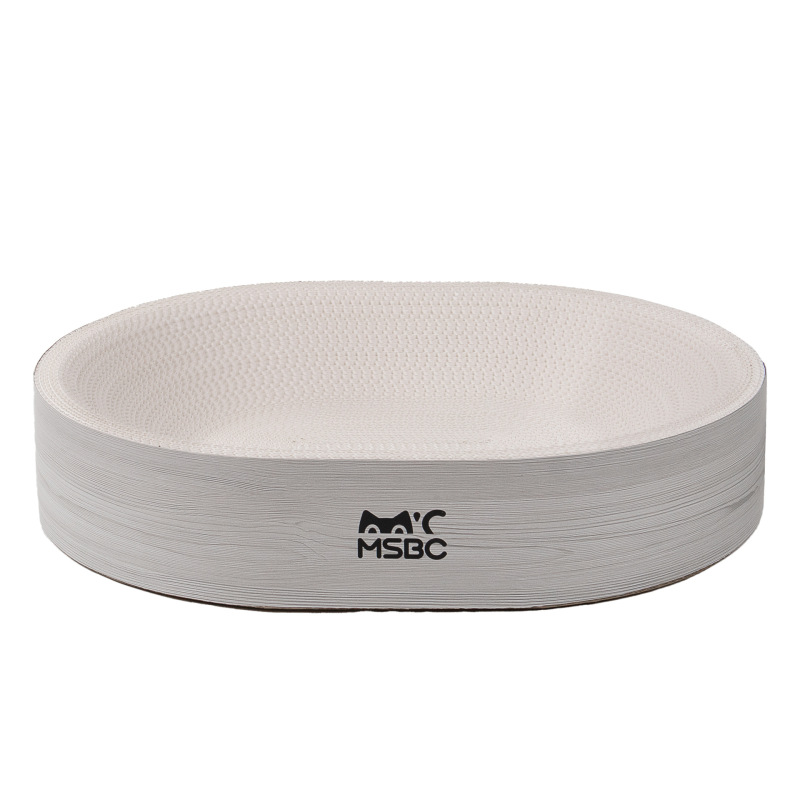 High Quality Various Styles cat Scratcher Oval Beds BB Flute Corrugated Paper