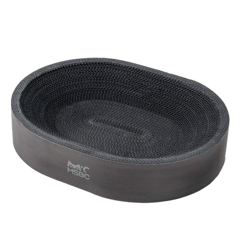 High Quality Various Styles cat Scratcher Oval Beds BB Flute Corrugated Paper