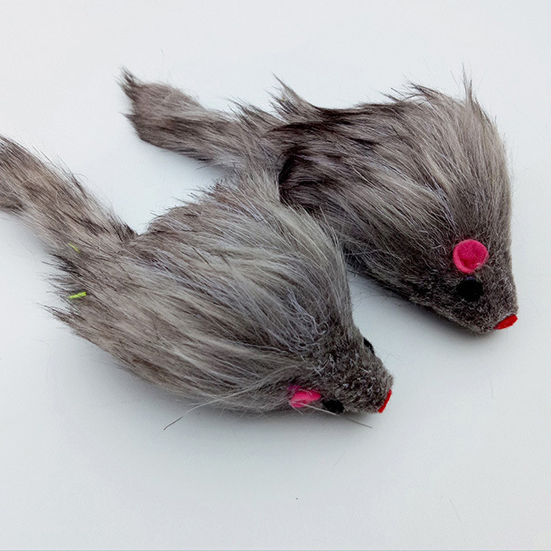 Plush lifelike large rat, 7.5cm