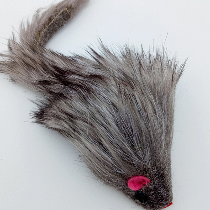 Plush lifelike large rat, 7.5cm